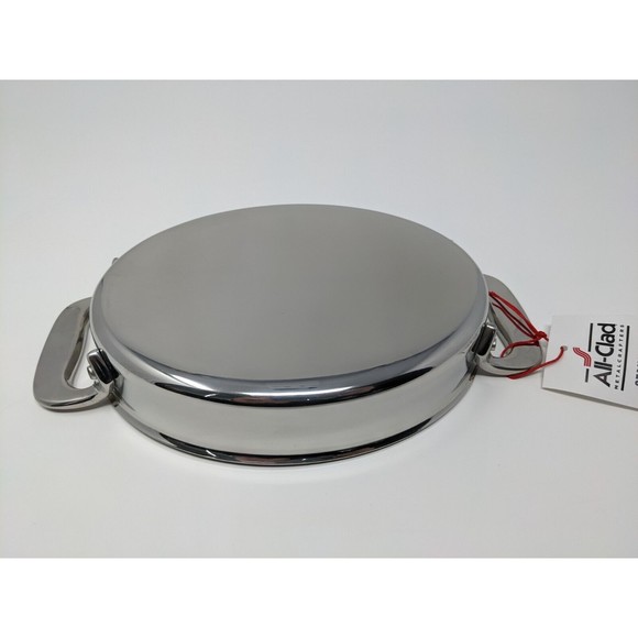 All-Clad 7" Oval Baker Stainless Steel Mini Baker Metalcrafters NWT - Picture 4 of 7